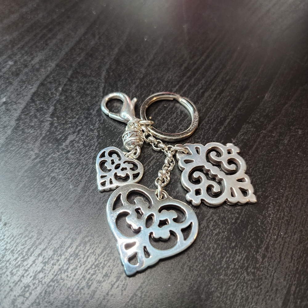 Brighton Retired "Geneva" Silver Charms Keychain Or Bag Charm - NWOT - Picture 2 of 3